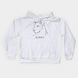 Brave Tiger Face My Favorite Kids Hoodie